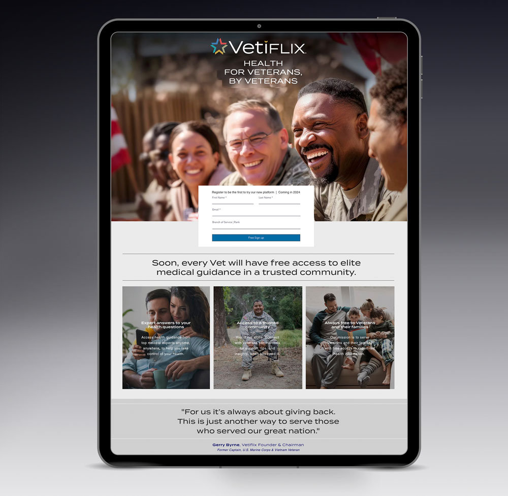 Vetiflix-Landing-Page
